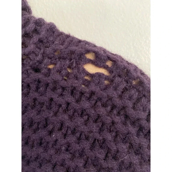 Eileen Fisher Sweater Lambswool Blend Purple Medium M - Picture 3 of 5